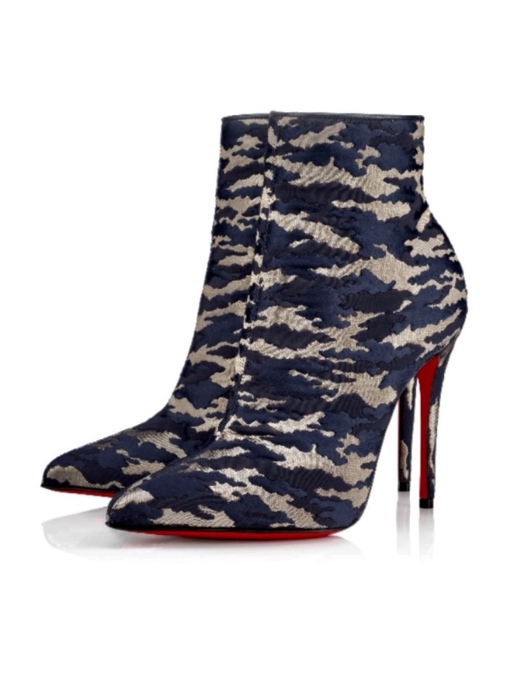 Christian Louboutin So Kate Booty 100 Bavarois Jacquard Camouloubi RETAIL 1,295